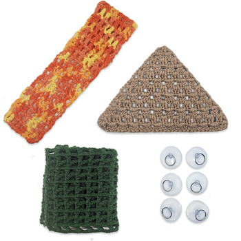 Siurbimo puodelio pintas hamakas, žiurkėno žaislas, karčiai, liūtas, driežas, augintinis, miegas, laipiojimas, augintinių maitinimas, termostatas, sūpynės, laipiojimo tinklelis