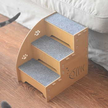 Kisállat ágy lépcső fa idős macska kutya ágy lépcső ugróasztal védelem ízület kanapé pedál létra