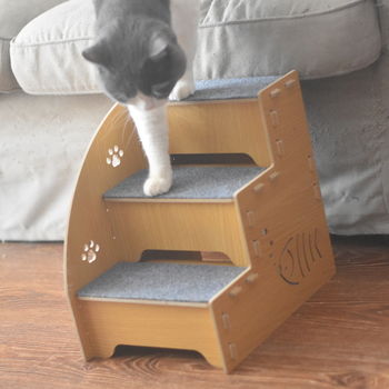 Kisállat ágy lépcső fa idős macska kutya ágy lépcső ugróasztal védelem ízület kanapé pedál létra