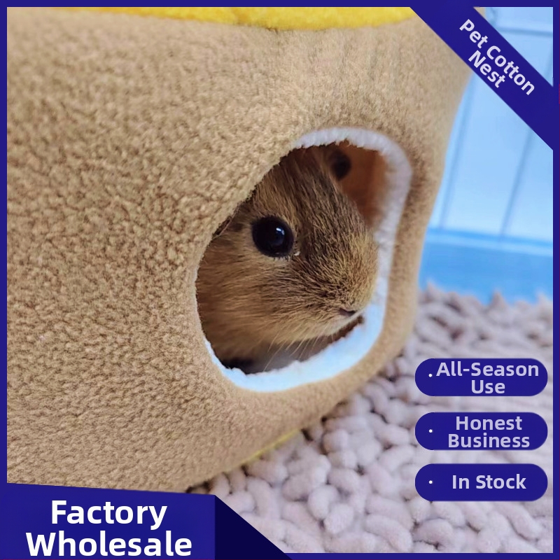 Hamster drăguț, iepure mic, cobai, cuib de bumbac pentru papagal, cuib cald din bumbac, cuib de pâine cu ananas, detașabil și lavabil