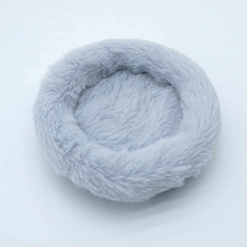 Žiurkėno medvilninis kilimėlis, triušio aksominis apvalus kilimėlis, žieminės voverės gėlės žiurkės auksinio lokio medvilninis lizdo šiltas kilimėlis, žiurkėno lizdo kilimėlis