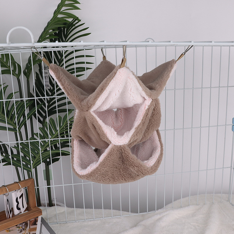 Mažas augintinių hamakas, dvisluoksnis, voverė, voverė, vasara, šiltas hamakas, papūga, drakonas, katė, lizdas, didmeninė prekyba, medaus maišelis, kirstukas, hamakas