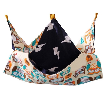 Αιώρα για χάμστερ με λουλουδάτη φωλιά ζαχαροπλαστικής διπλής στρώσης για μικρά κατοικίδια, υπνόσακος με κούνια, κρεμαστή αιώρα για μικρά κατοικίδια