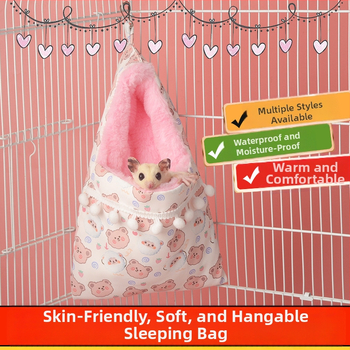 Medaus maišelis, apsiaustas, miegmaišis, imitacinis triušio kailis, sustorintas miego lizdas, auksinis lokys, voverės miego lizdas, žiemai, šilti žiemos reikmenys