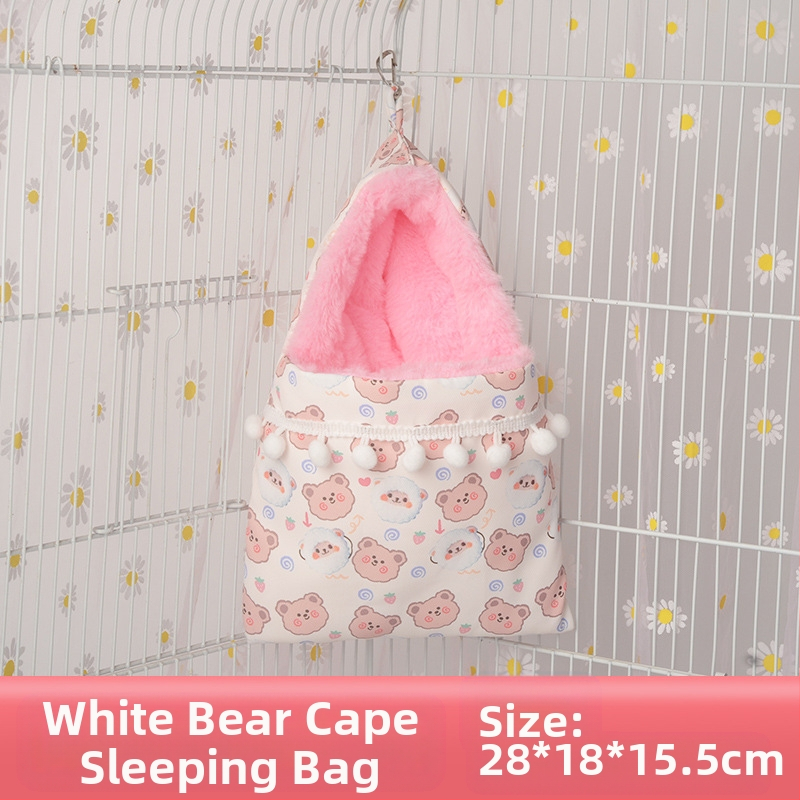 Medaus maišelis, apsiaustas, miegmaišis, imitacinis triušio kailis, sustorintas miego lizdas, auksinis lokys, voverės miego lizdas, žiemai, šilti žiemos reikmenys