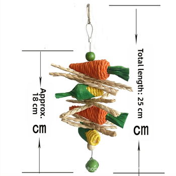 Παιχνίδι παπαγάλος πουλί δάγκωμα χάμστερ κουνέλι Totoro γομφίος κορδόνι μικρό κατοικίδιο πουλί παιχνίδι κλουβί πουλιών διακόσμηση διασυνοριακό