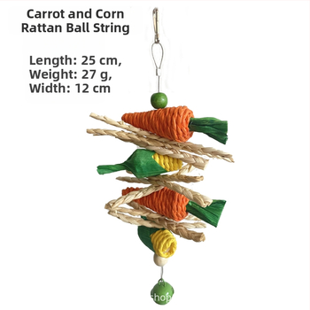 Παιχνίδι παπαγάλος πουλί δάγκωμα χάμστερ κουνέλι Totoro γομφίος κορδόνι μικρό κατοικίδιο πουλί παιχνίδι κλουβί πουλιών διακόσμηση διασυνοριακό