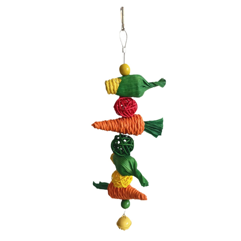 Igračka papiga ptica, igračka za ugriz hrčka, igračka za ugriz zeca Totoro, kutnjak, mala igračka za ptice za kućne ljubimce, ukras za ptičji kavez preko granice