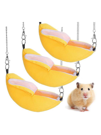 Hamsteri talvepesa banaanist rippvoodi kuldse siidist karu eriline soe puuvillane pesa peidetud väike voodi magamismaja dekompressioonimänguasjade tarvikud