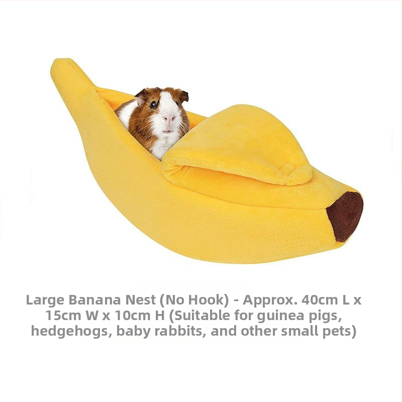 Hamsteri talvepesa banaanist rippvoodi kuldse siidist karu eriline soe puuvillane pesa peidetud väike voodi magamismaja dekompressioonimänguasjade tarvikud