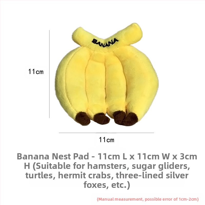 Hamsteri talvepesa banaanist rippvoodi kuldse siidist karu eriline soe puuvillane pesa peidetud väike voodi magamismaja dekompressioonimänguasjade tarvikud