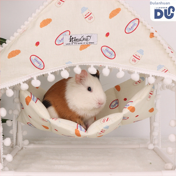 Σκηνή αιώρας για μικρά κατοικίδια για διασυνοριακή χρήση, φωλιά ύπνου για ινδικά χοιρίδια, καταφύγιο για κουνέλι, σκίουρο, ζαχαρόπτερο, τρισδιάστατη αιώρα με βάση