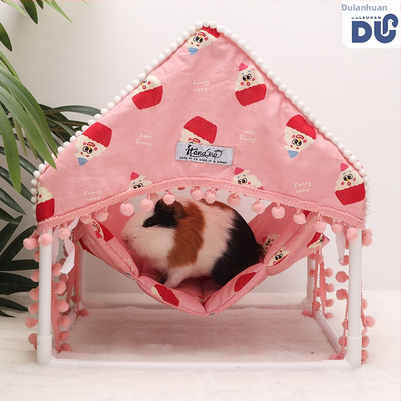 Prekogranični viseći šator za male kućne ljubimce, gnijezdo za spavanje zamorca, sklonište za zeca, vjeverice, šećerni jedrilica, trodimenzionalni stalak za viseću mrežu