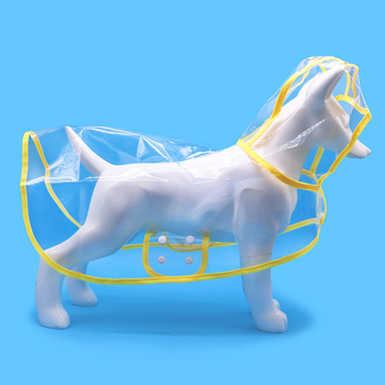 Διαφανές αδιάβροχο για σκύλους Καλοκαιρινά ρούχα για κατοικίδια Τετράποδο αδιάβροχο αδιάβροχο για σκύλους από PVC Ρούχα για κουτάβια Ρούχα για σκύλους