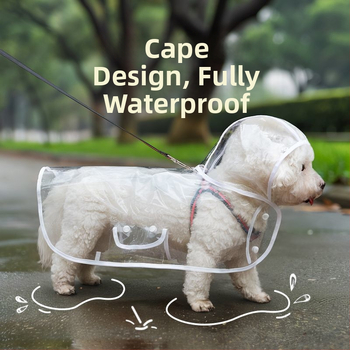 Kabanica za kućne ljubimce za pse, dan za vuču, mali pas, Bixiong Teddy Out, četiri noge, protiv mokrih vanjskih proizvoda, veleprodaja