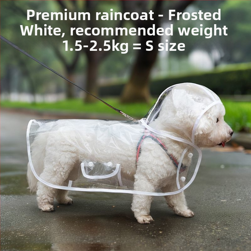 Kabanica za kućne ljubimce za pse, dan za vuču, mali pas, Bixiong Teddy Out, četiri noge, protiv mokrih vanjskih proizvoda, veleprodaja