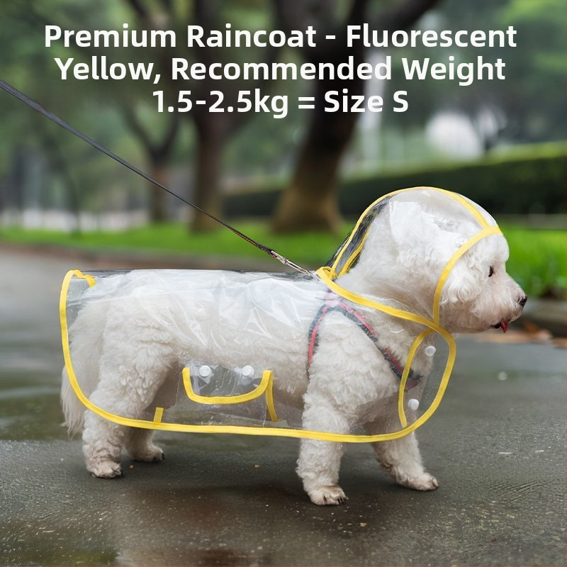 Kabanica za kućne ljubimce za pse, dan za vuču, mali pas, Bixiong Teddy Out, četiri noge, protiv mokrih vanjskih proizvoda, veleprodaja