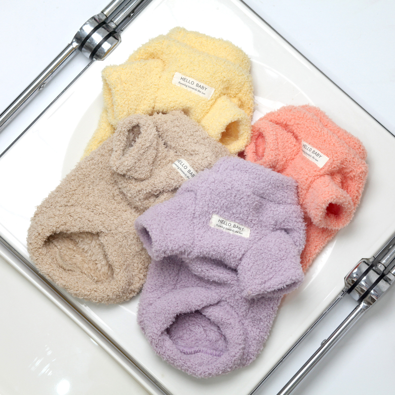 Koerariided talvine soe sametvest lemmikloomariided kassile väikesele koerale kahepoolne pilvesamet tehase hulgimüük