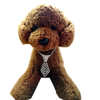 Κόσμημα για σκύλους με γραβάτα και στρας, κολάρο για σκύλους, είδη για κατοικίδια Teddy, διασυνοριακό ηλεκτρονικό εμπόριο