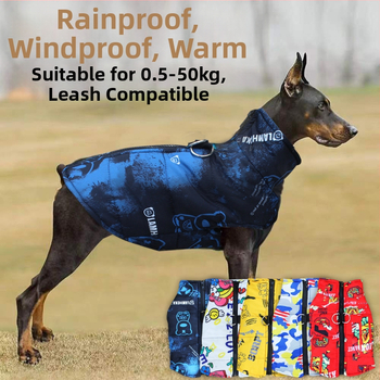 Rudens ir žiemos nauji šunų drabužiai Teddy Bomei dideliems ir mažiems šunims, medvilninė striukė, liemenė, vandeniui atsparūs kačiukų drabužiai