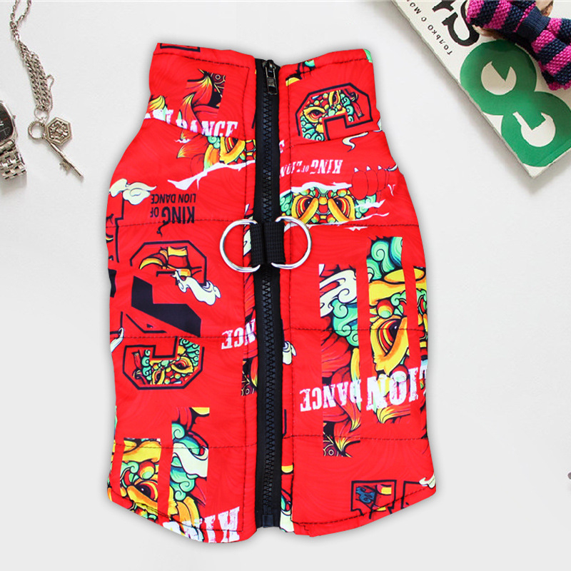 Rudens ir žiemos nauji šunų drabužiai Teddy Bomei dideliems ir mažiems šunims, medvilninė striukė, liemenė, vandeniui atsparūs kačiukų drabužiai