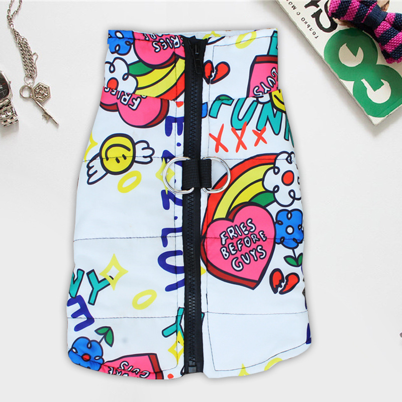 Rudens ir žiemos nauji šunų drabužiai Teddy Bomei dideliems ir mažiems šunims, medvilninė striukė, liemenė, vandeniui atsparūs kačiukų drabužiai