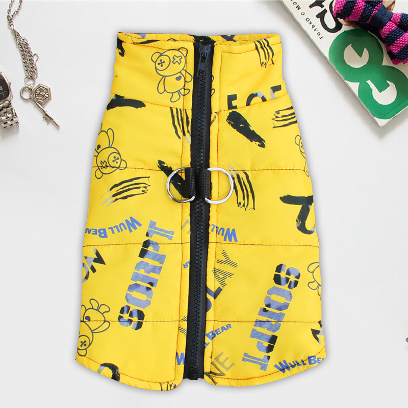 Rudens ir žiemos nauji šunų drabužiai Teddy Bomei dideliems ir mažiems šunims, medvilninė striukė, liemenė, vandeniui atsparūs kačiukų drabužiai