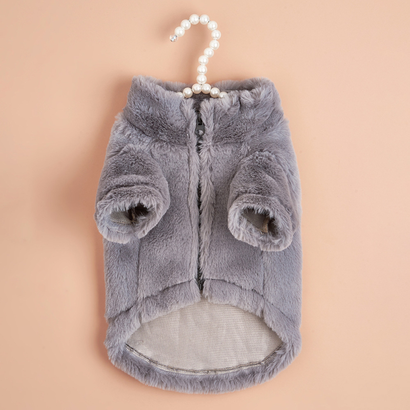 Дрехи за домашни любимци, яке от изкуствена заешка кожа, модерна марка, интернет, дрехи за знаменитости, дрехи за котки, есенни и зимни топли дрехи за кучета