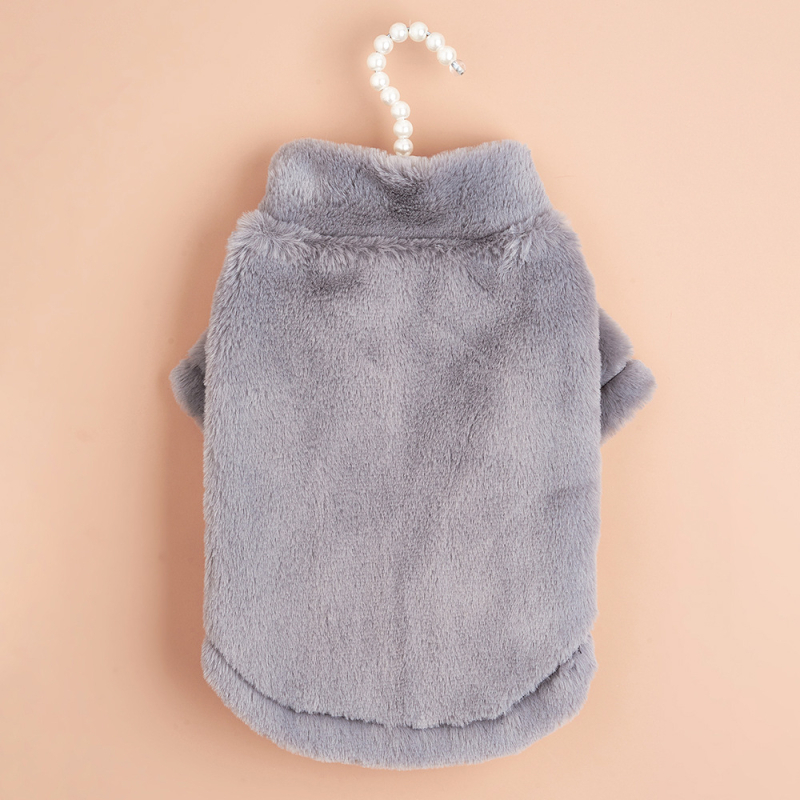 Дрехи за домашни любимци, яке от изкуствена заешка кожа, модерна марка, интернет, дрехи за знаменитости, дрехи за котки, есенни и зимни топли дрехи за кучета