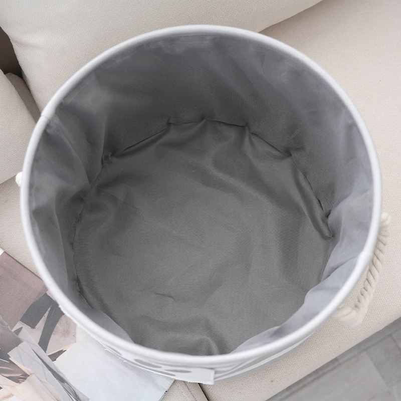 Ümmargune riidest hoiukorv käepidemega, hulgimüük, lihtne riidest hoiukorv, hoiukorv laos, hulgimüük