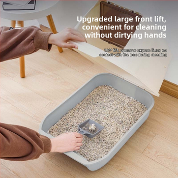 Λεκάνη άμμου άμμου γάτας με πλήρη κλειστή θήκη, διπλής λειτουργίας, ημικλειστή λεκάνη άμμου γάτας, αντι-πιτσιλιστική τουαλέτα γάτας, είδη κατοικίδιων ζώων