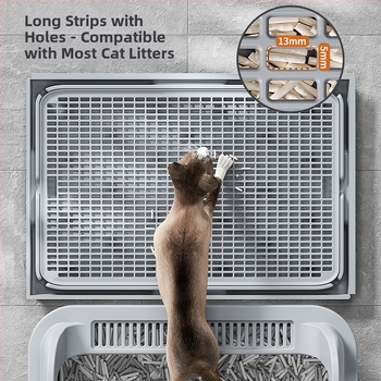 Χαλί άμμου γάτας με αντιπιλίσματα Χαλί γάτας διπλής στρώσης Χαλί ελέγχου άμμου γάτας Τραπέζι ελέγχου άμμου τουαλέτας γάτας ειδικό για λεκάνη άμμου γάτας