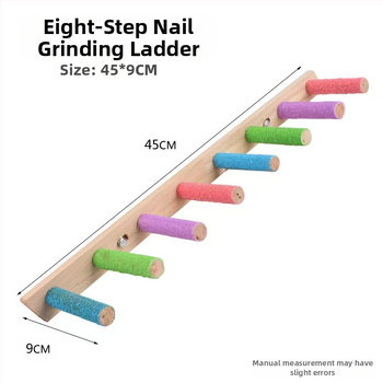 Παιχνίδι παπαγάλου Budskin, σκάλα αναρρίχησης με σχοινί, ξύλινη σκάλα, ράμφος λείανσης, διαδραστική σκάλα, κούνια πουλιών, αξεσουάρ κλουβιών πουλιών