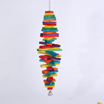 Προμήθειες παπαγάλων παιχνίδι δαγκώματος μάσημα κούνια κλουβί πουλιών παιχνίδι πουλιών ξύλινο εξωτερικό εμπόριο Amazon ζεστό κοστούμι συνδυασμού πώλησης