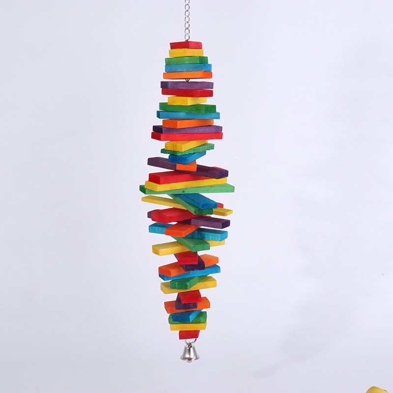 Папагал доставя играчка за хапане, дъвчеща люлка, клетка за птици, дървена играчка за птици, външна търговия, Amazon гореща продажба, комбиниран костюм