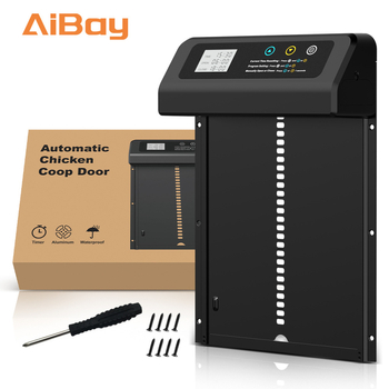 Piiriülene kuummüük elektrilise kanamaja uksega majapidamise alumiiniumisulamist kanamaja uksega intelligentne automaatne ajastus tõstev kanauks