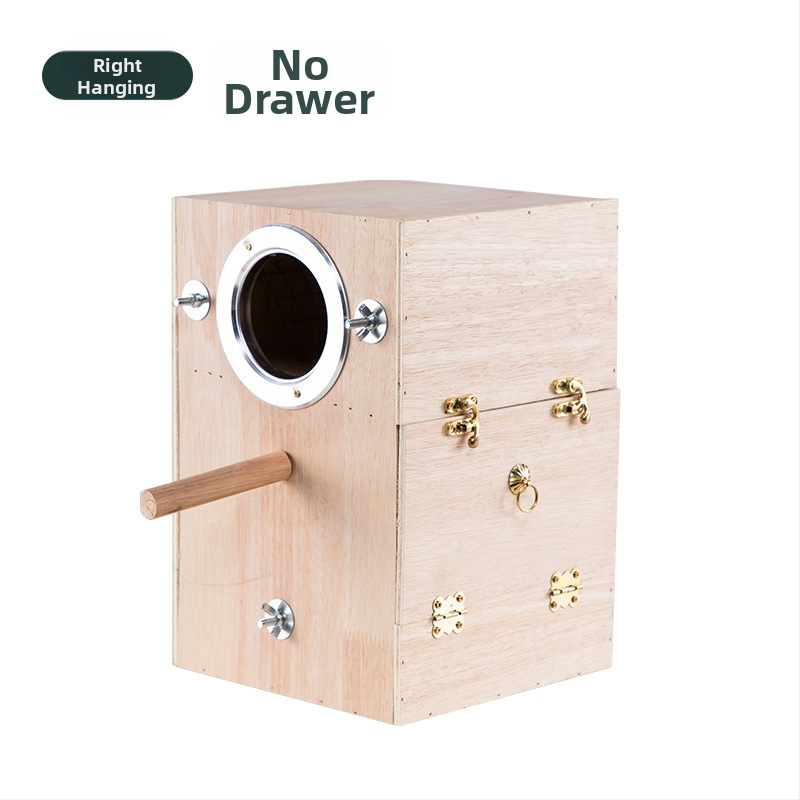 NC вертикално птиче гнездо тигрова кожа Xuanfeng топло гнездо за разплод зимна птица дървено птиче гнездо малко птиче гнездо голямо и средно малко птиче гнездо къщичка за птици