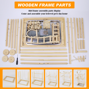 Ράφι για παπαγάλους, μεγάλο παιχνίδι, σταθμός εκπαίδευσης, παπαγάλος, πάγκος παιδικής χαράς, σκάλα αναρρίχησης, κούνια για πουλιά