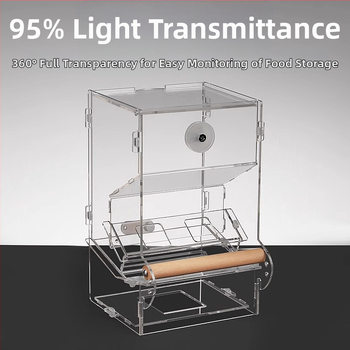 Αυτόματος τροφοδότης Parrot, δοχείο τροφίμων, αντιδιαβρωτικός διανομέας απορριμμάτων, τροφοδότης πουλιών, διανομέας νερού από δέρμα τίγρης Xuanfeng, τροφοδότης πουλιών