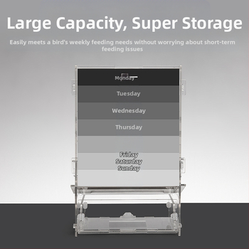 Αυτόματος τροφοδότης Parrot, δοχείο τροφίμων, αντιδιαβρωτικός διανομέας απορριμμάτων, τροφοδότης πουλιών, διανομέας νερού από δέρμα τίγρης Xuanfeng, τροφοδότης πουλιών