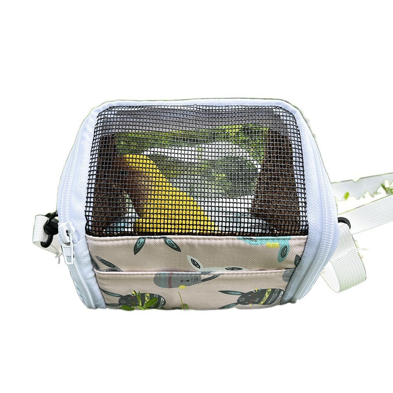 Xuan Fengi väljaminev papagoi kaasaskantav linnukott tiigri nahast pesakott hingav läbipaistev õlakott pojengipuurist nähtav neli aastaaega