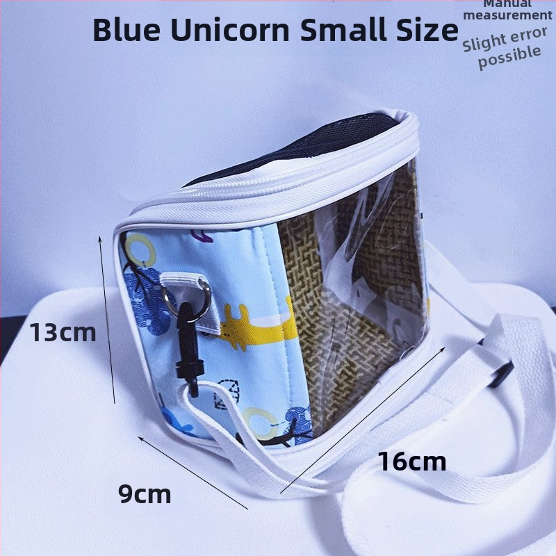 Xuan Fengi väljaminev papagoi kaasaskantav linnukott tiigri nahast pesakott hingav läbipaistev õlakott pojengipuurist nähtav neli aastaaega