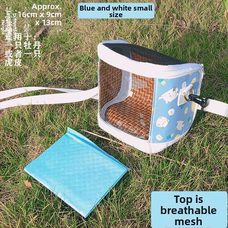 Xuan Fengi väljaminev papagoi kaasaskantav linnukott tiigri nahast pesakott hingav läbipaistev õlakott pojengipuurist nähtav neli aastaaega