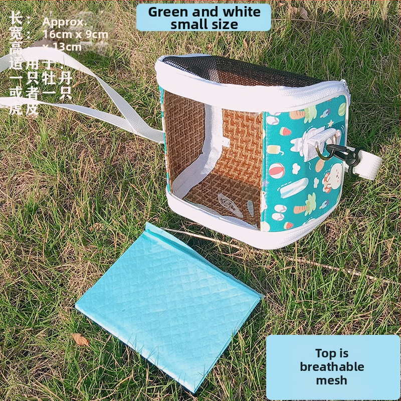 Xuan Fengi väljaminev papagoi kaasaskantav linnukott tiigri nahast pesakott hingav läbipaistev õlakott pojengipuurist nähtav neli aastaaega