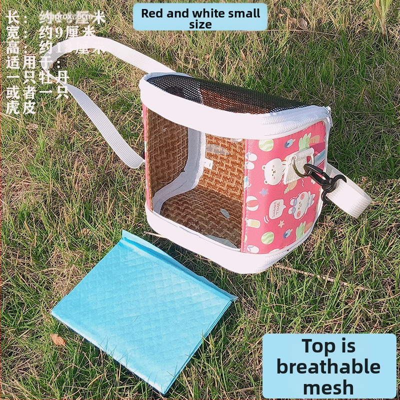 Xuan Fengi väljaminev papagoi kaasaskantav linnukott tiigri nahast pesakott hingav läbipaistev õlakott pojengipuurist nähtav neli aastaaega