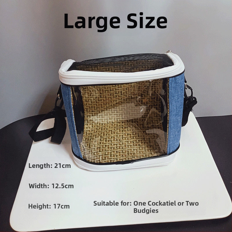 Xuan Fengi väljaminev papagoi kaasaskantav linnukott tiigri nahast pesakott hingav läbipaistev õlakott pojengipuurist nähtav neli aastaaega