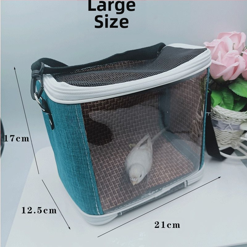 Xuan Fengi väljaminev papagoi kaasaskantav linnukott tiigri nahast pesakott hingav läbipaistev õlakott pojengipuurist nähtav neli aastaaega