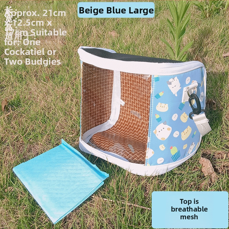 Xuan Fengi väljaminev papagoi kaasaskantav linnukott tiigri nahast pesakott hingav läbipaistev õlakott pojengipuurist nähtav neli aastaaega