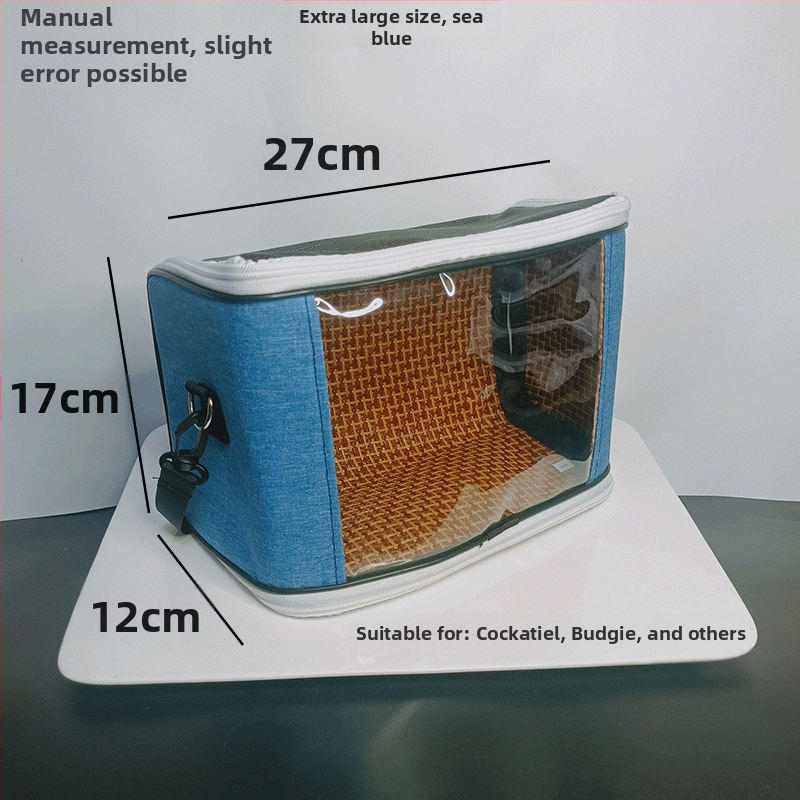 Xuan Fengi väljaminev papagoi kaasaskantav linnukott tiigri nahast pesakott hingav läbipaistev õlakott pojengipuurist nähtav neli aastaaega