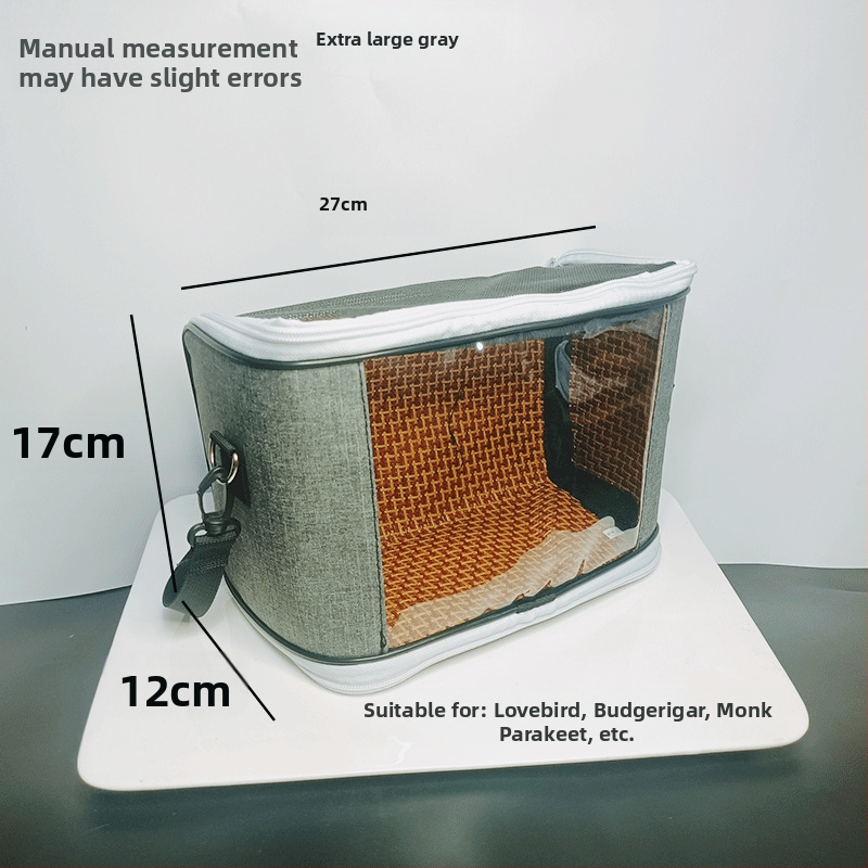 Xuan Fengi väljaminev papagoi kaasaskantav linnukott tiigri nahast pesakott hingav läbipaistev õlakott pojengipuurist nähtav neli aastaaega